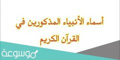 كم عدد الرسل الذين ذكروا في القرآن الكريم